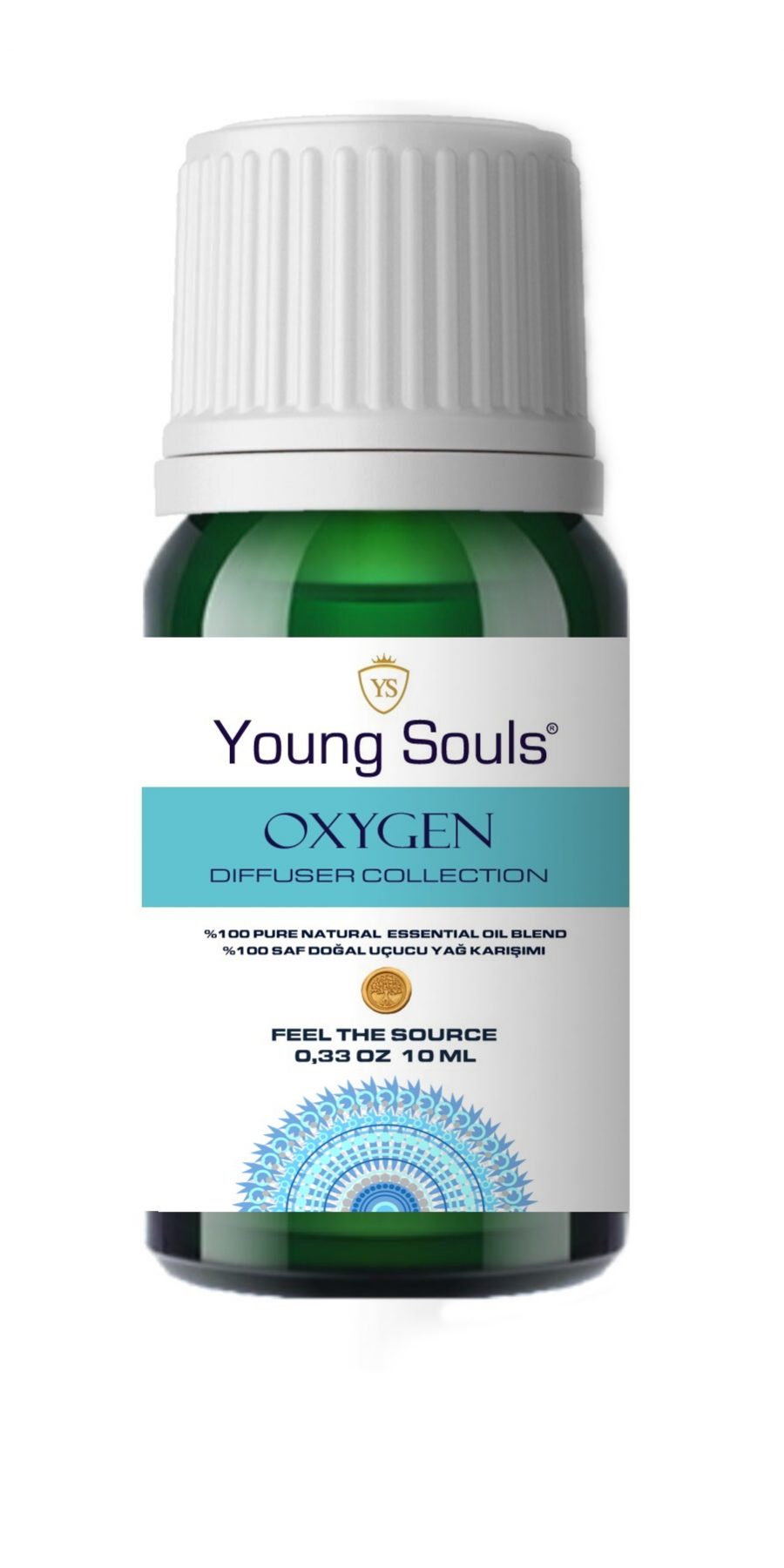 Young Souls Aromaterapi Oxygen ( Oksijen ) Difüzör Uçucu Yağ Karışımı %100 Pure 10 ml