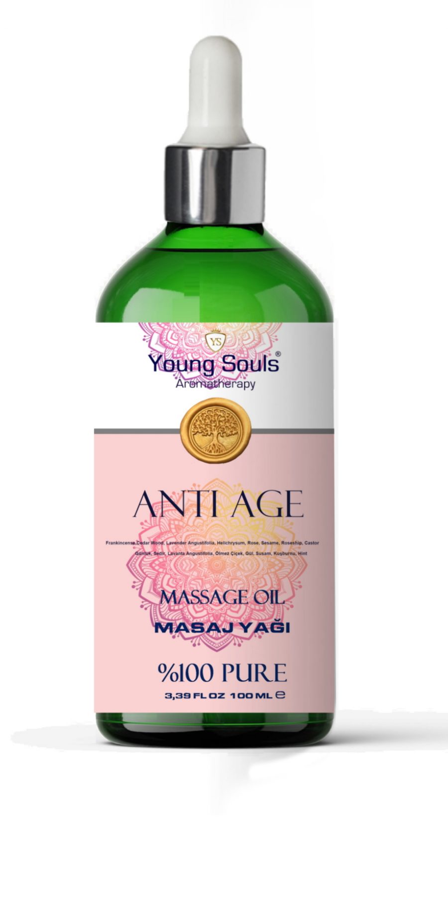 Young Souls Aromaterapi Anti-Age ( Yaşlanma Karşıtı ) Masaj Yağı %100 Pure 100 ml
