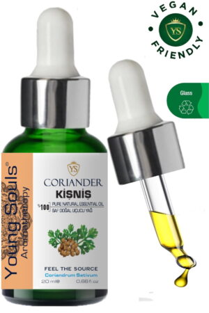 Young Souls Aromatherapy Coriander Essential Oil Kişniş Uçucu Yağ 20 ml