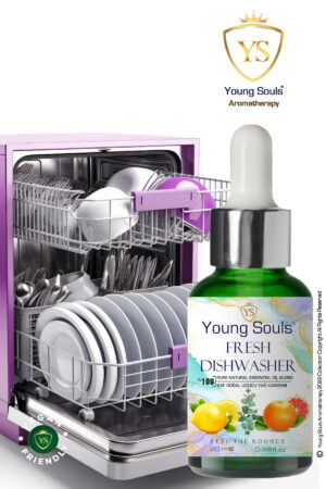 Young Souls Aromatherapy Fresh Dishwasher Essential Oil Blend Bulaşık Makinesi Temizleyici Uçucu Yağ Karışımı 20 ml