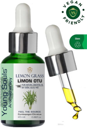 Young Souls Aromatherapy Lemongrass Essential Oil Limon Otu Uçucu Yağ 20 ml